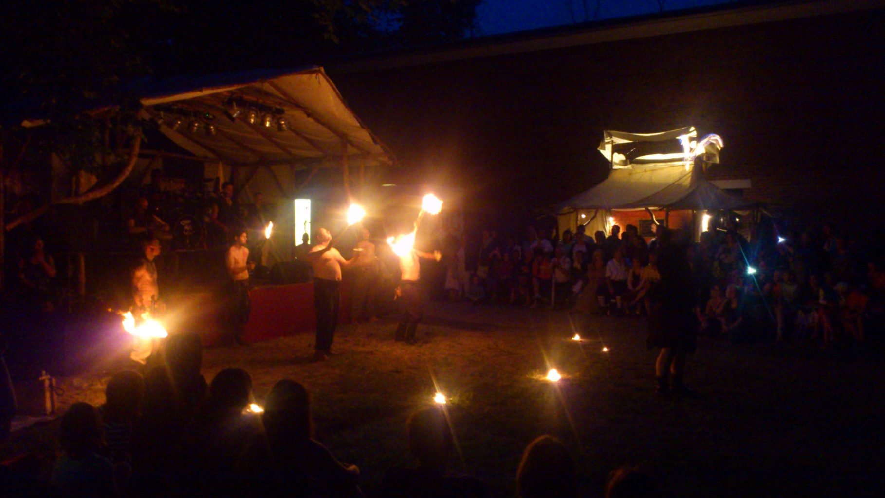 Schorsch bei der Feuershow