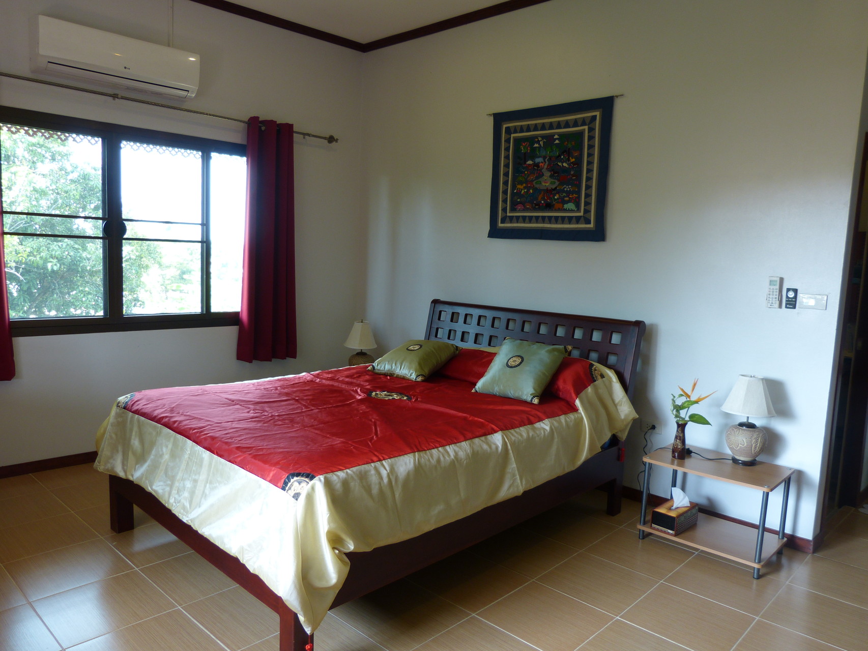 Red bedroom