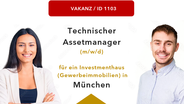 Besetzt: Technischer Asset Manager (m/w/d) - München