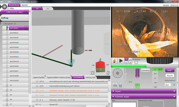 High-Tech-Kamera in 3D zur Kanalinspektion - Funktionsweise Software - Bild 3