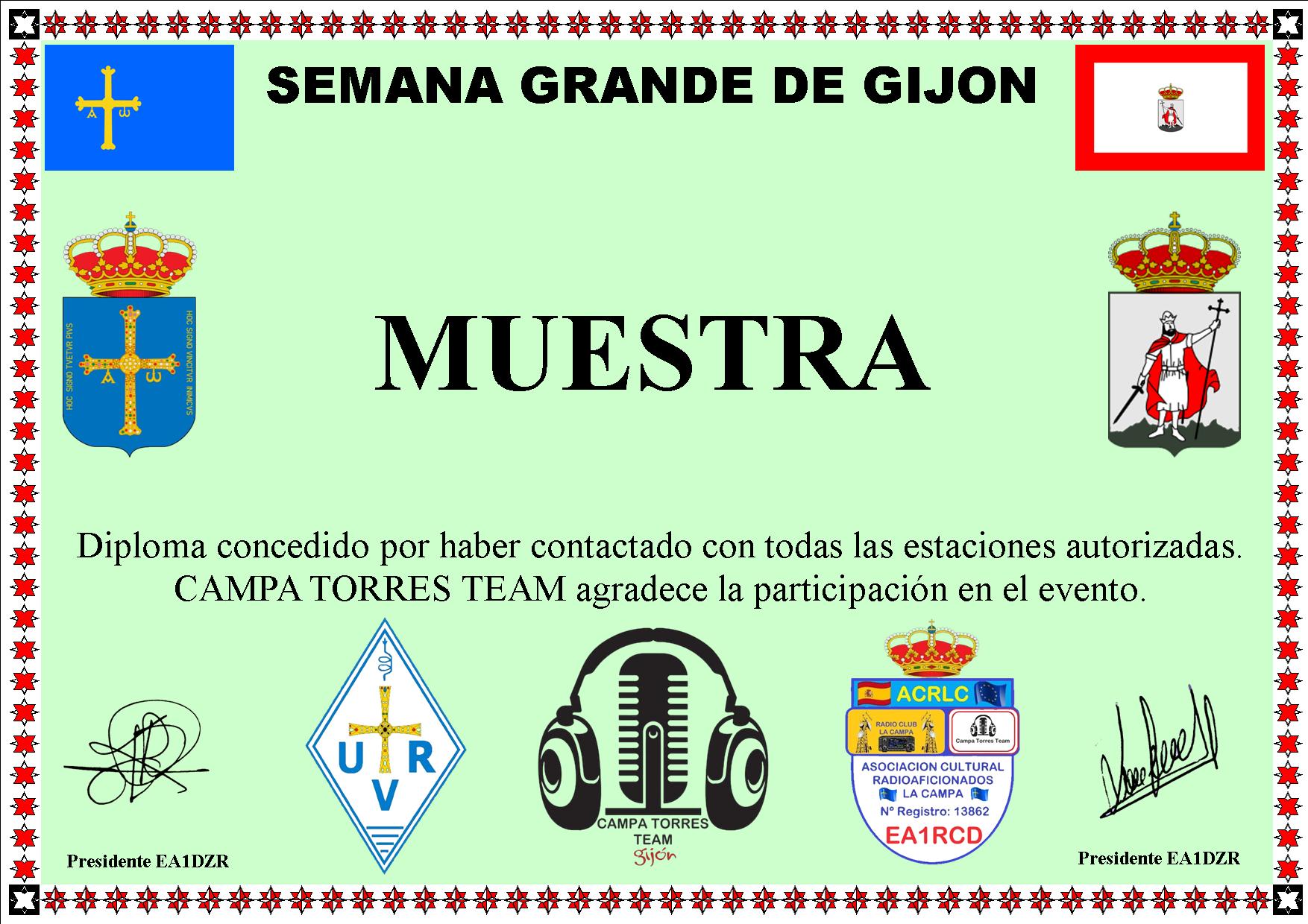 BASES DIPLOMA SEMANA GRANDE DE GIJON ( Actividad del 7 al 9 de agosto )