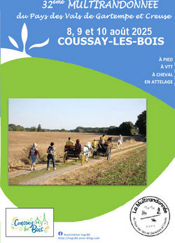 32éme édition de La Multtrandonnée COUSSAY-LES-BOIS