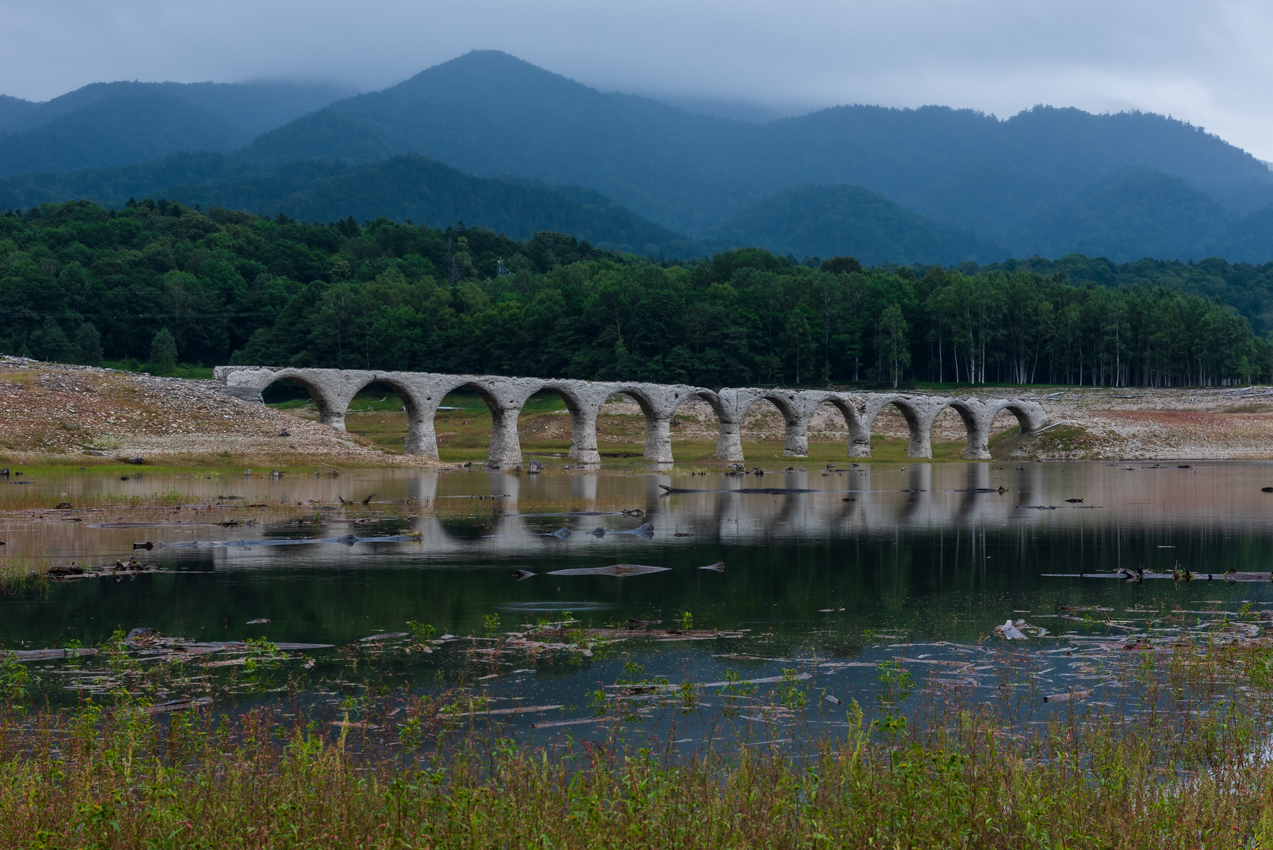 2019. 8.28 北海道上士幌町 糠平湖 タウシュベツ川橋梁