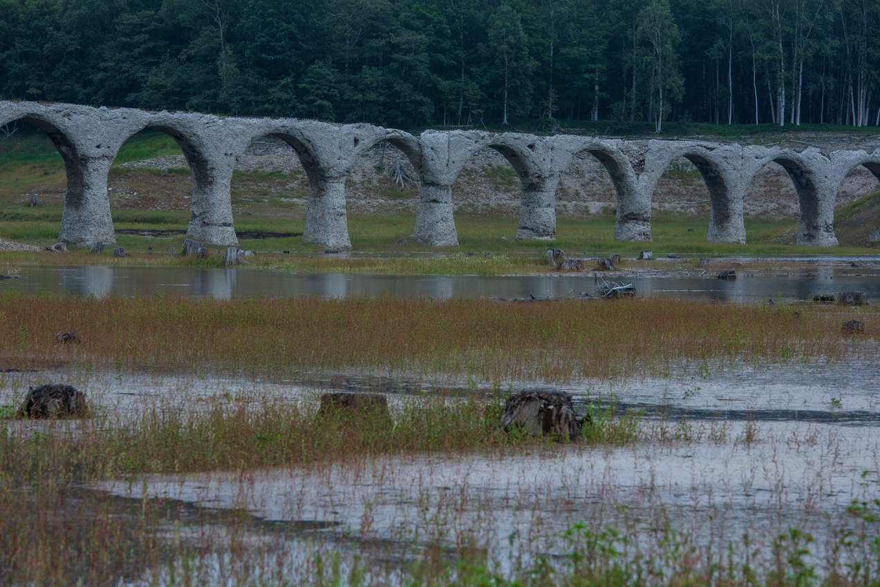 2019. 8.24 北海道上士幌町 糠平湖 タウシュベツ川橋梁