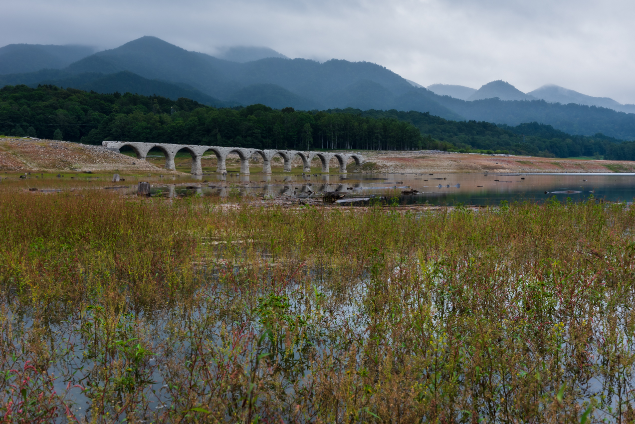 2019. 8.28 北海道上士幌町 糠平湖 タウシュベツ川橋梁