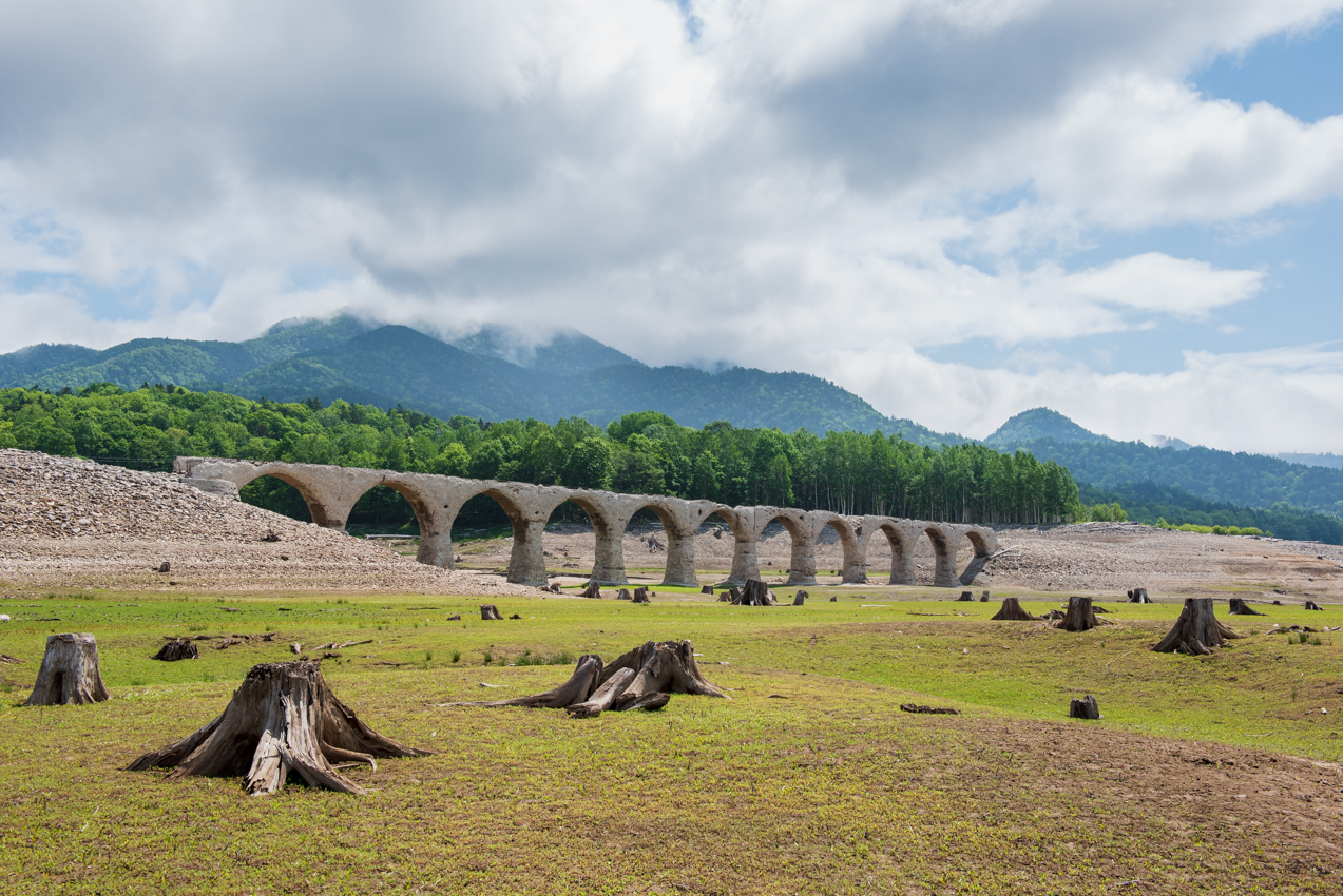 2019.6.13 北海道上士幌町糠平 タウシュベツ川橋梁