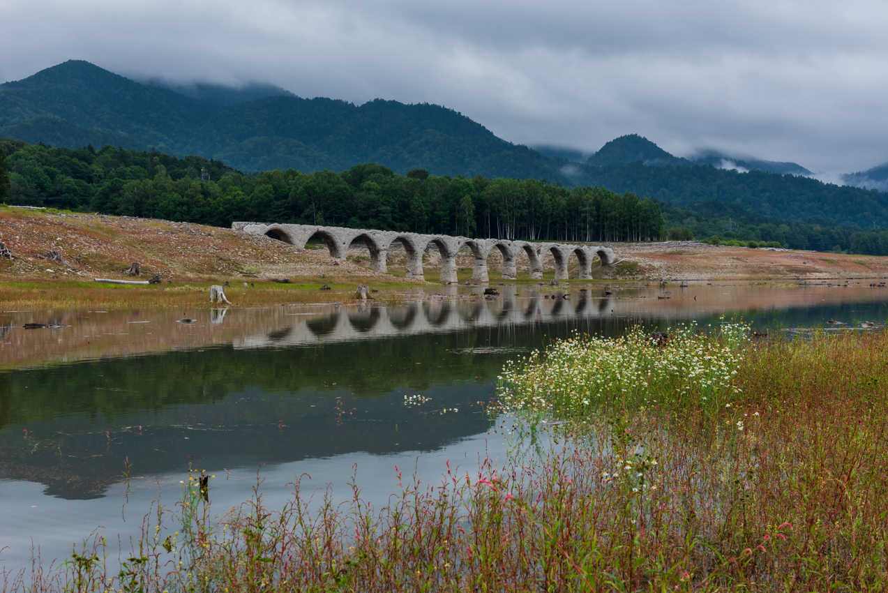 2019. 8.28 北海道上士幌町 糠平湖 タウシュベツ川橋梁