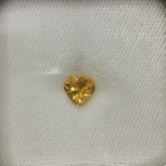シトリン（ハート01）約0.80～1.20ct 新品 - SHA CEYLON 一生