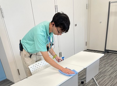 仕事中の写真