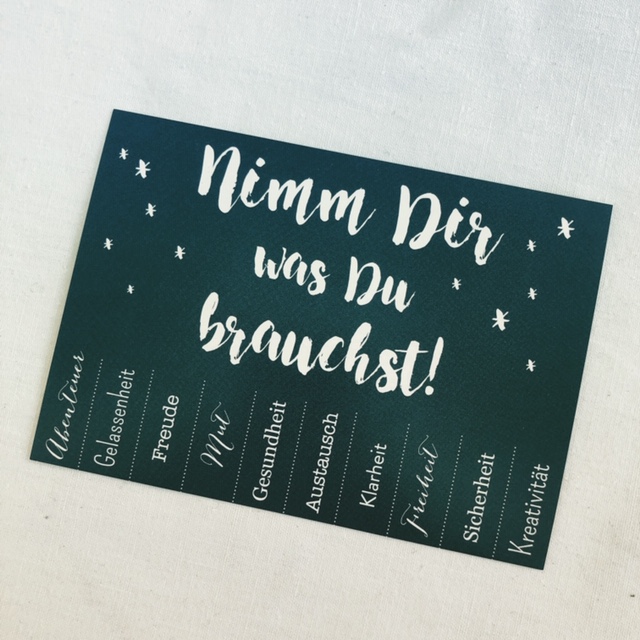 Nimm Dir was Du brauchst
