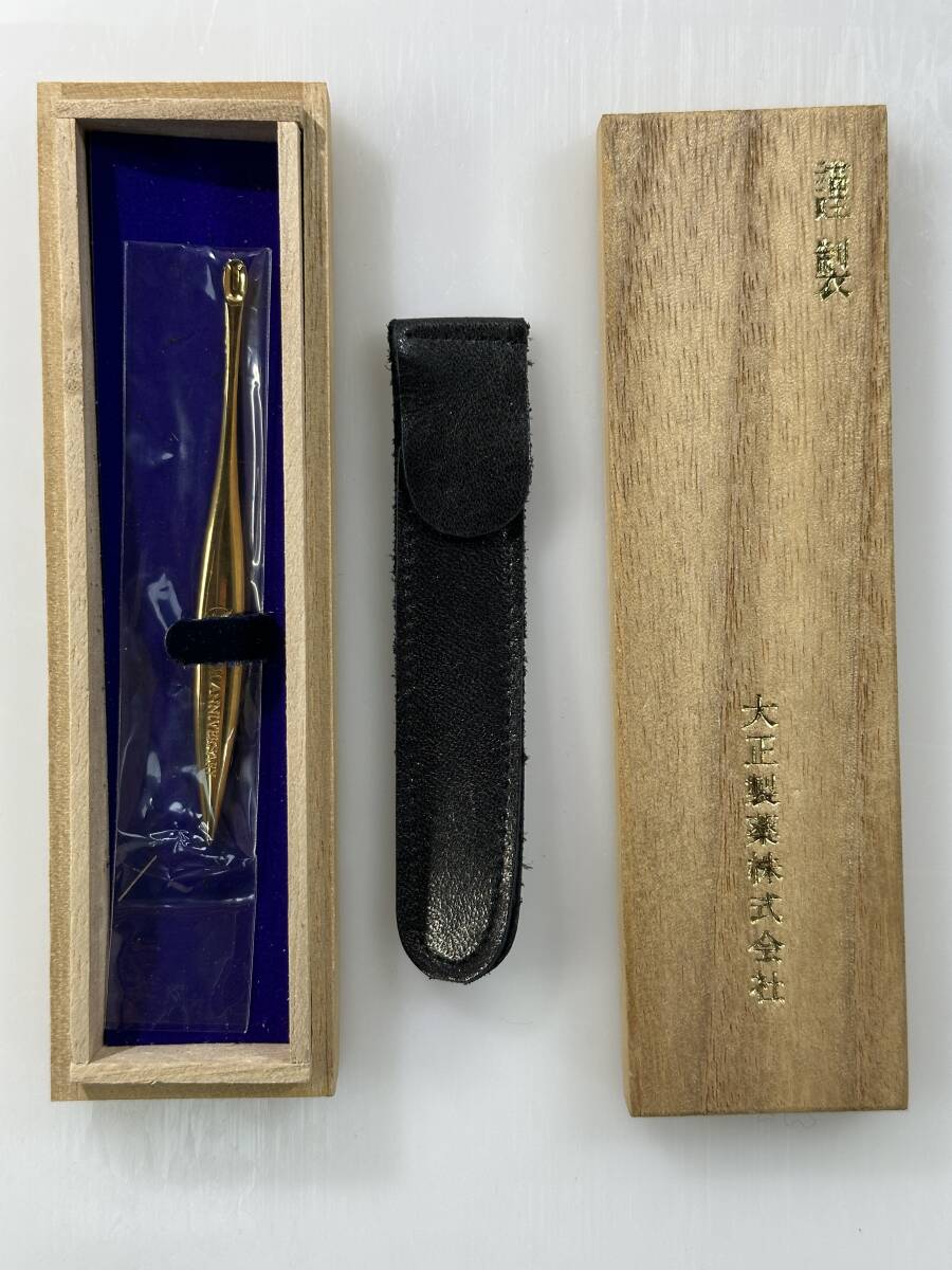 【買取実績｜貴金属買取】【箱・袋付】謹製 大正製薬株式会社 K18 18金 耳かき 約5.38g