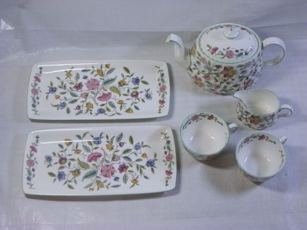 【食器買取】MINTON/ミントン HADDON HALL/ハドンホール 6点セット　ティーポット他 イングランド ボーンチャイナ  |　神奈川県海老名市
