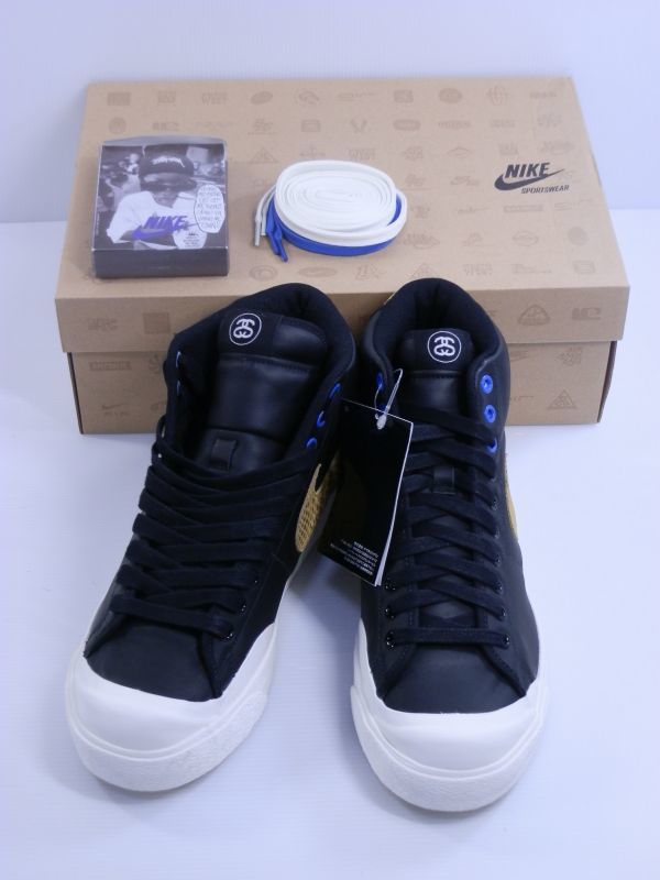 【スニーカー買取】NIKE(ナイキ)×STUSSY ALL COURT MID Black 30周年記念 28.5㎝/相模原市中央区