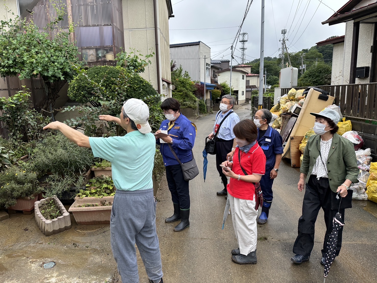 「移転　簡単にできない」 秋田　高橋議員が大雨被害調査