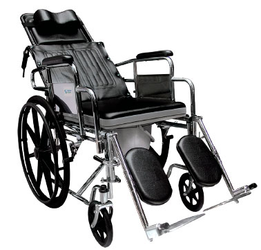 Silla de Ruedas Reclinable con Cómodo 609
