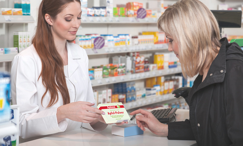 Apfelpulver gegen Durchfall gibt es in der Apotheke  ...