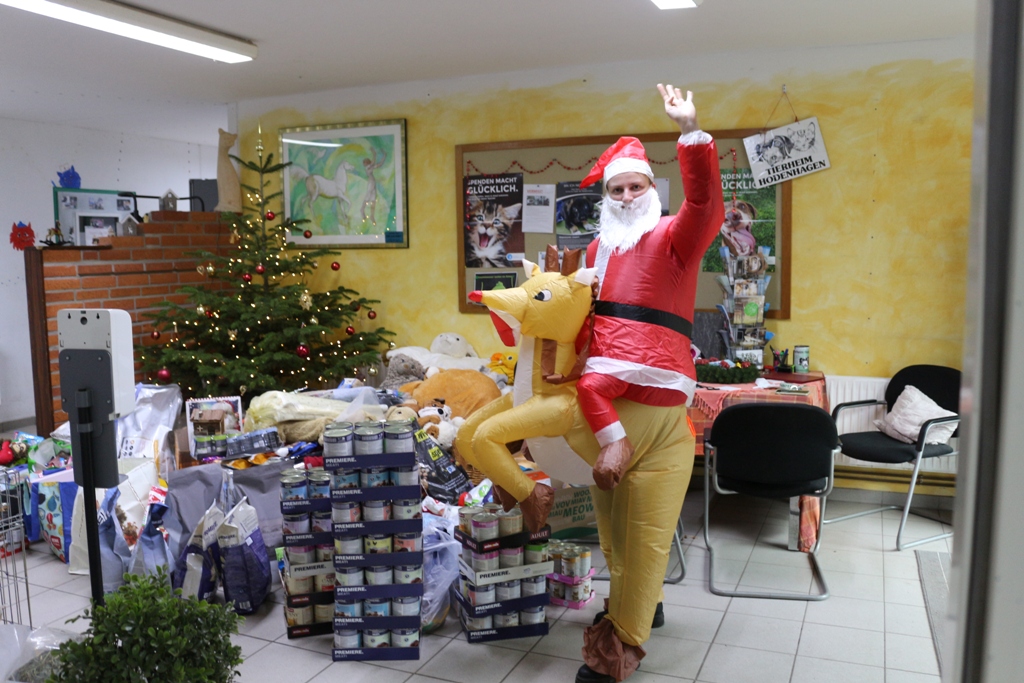 Sogar eine Weihnachtsfrau hatten wir