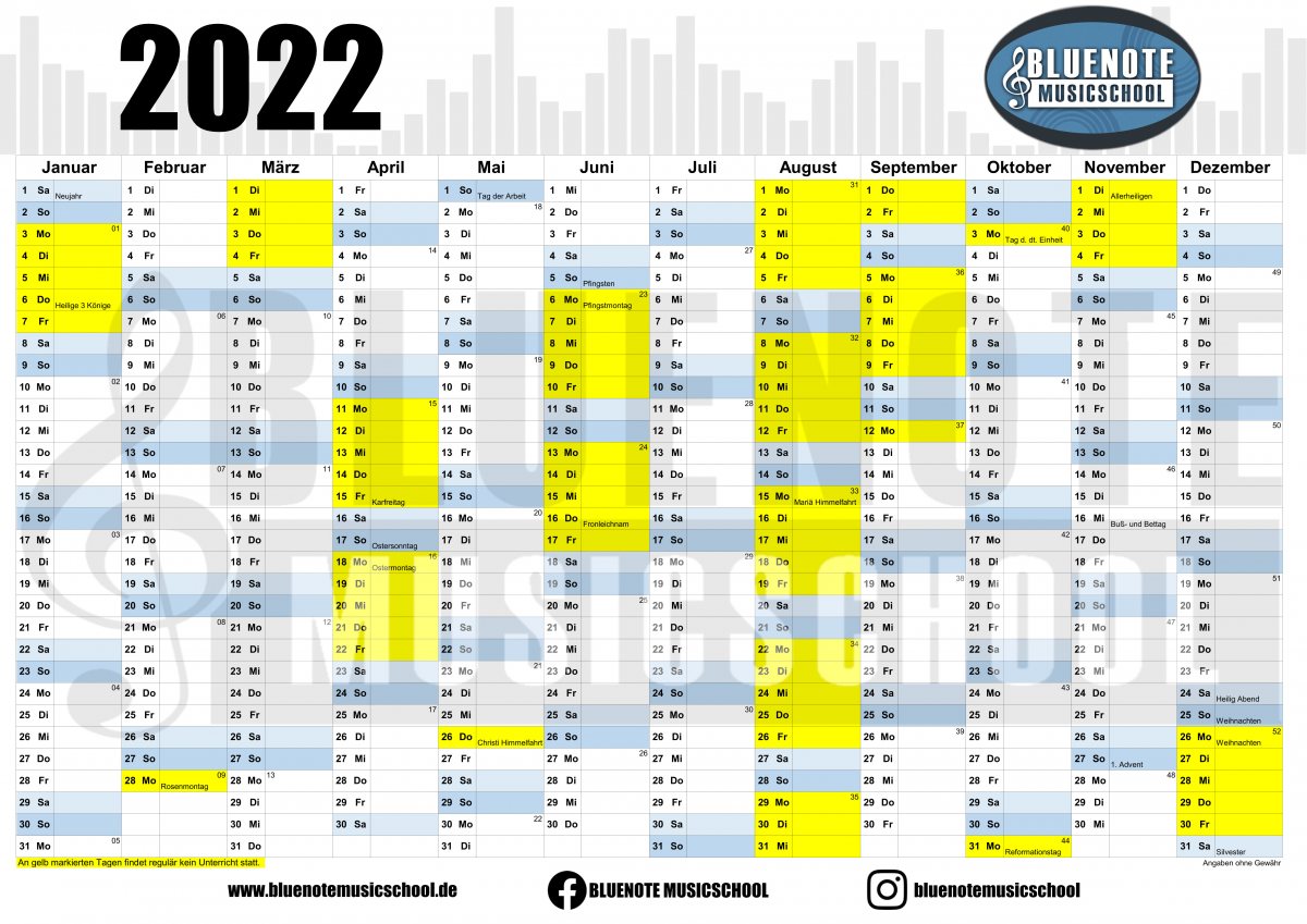 KALENDER 2022