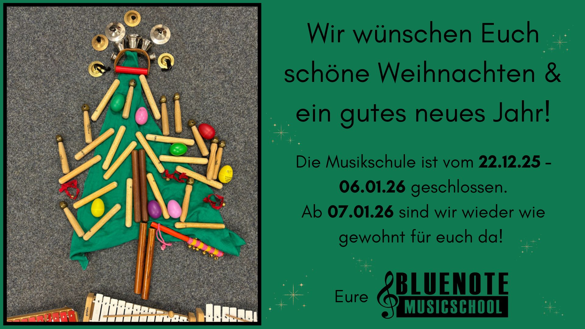 SCHÖNE WEIHNACHTEN & EINEN GUTEN RUTSCH