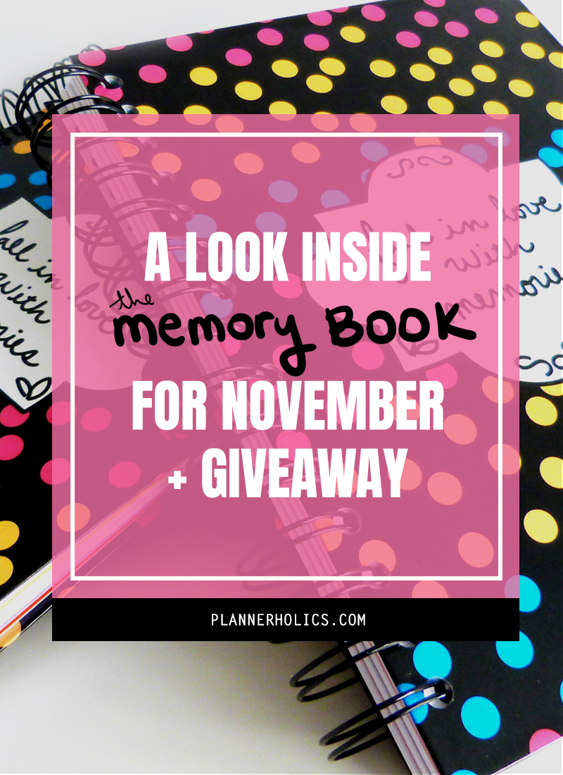 Flip through inside my The Memory Book for the month of November