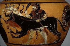 KUNEGOS, el conductor de perros en la antigua Grecia.