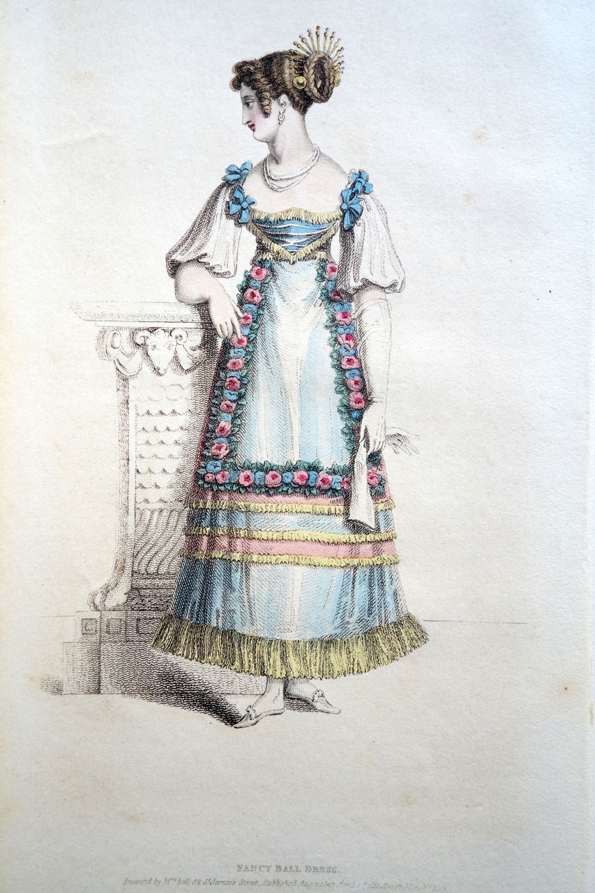 Fancy Ball Dress, La Belle Assemblee, c. 1820