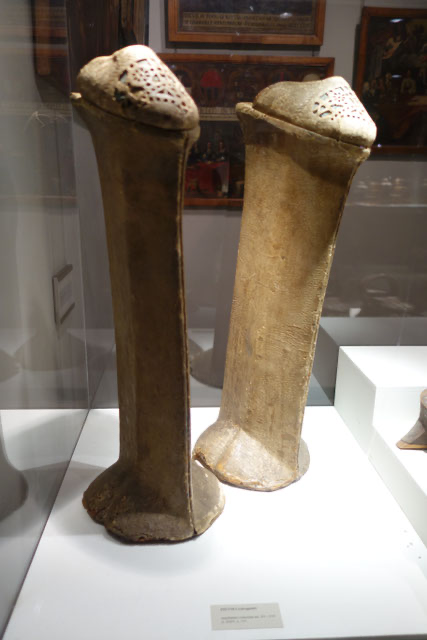 Venetian-made CHOPINES, 15th - 16th century, Museo Correr, Venice. Photo: Epochs of Fashion