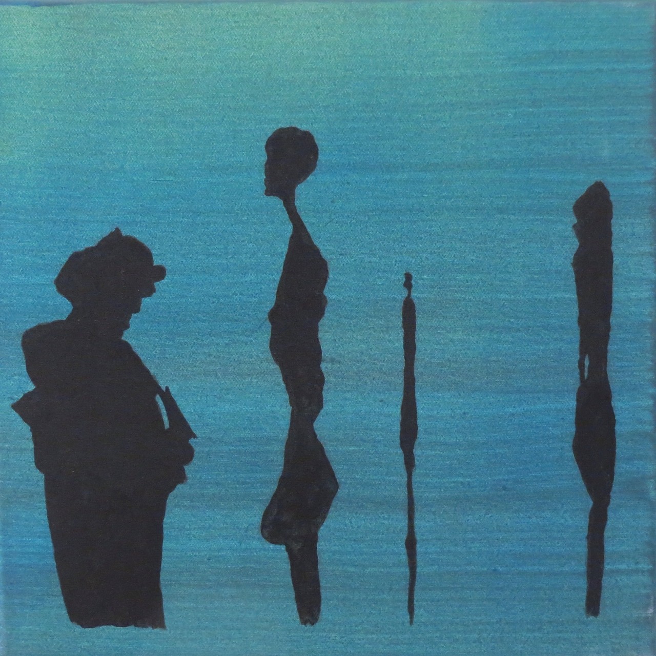 GIACOMETTI BETRACHTET, 2010, Johannes Morten