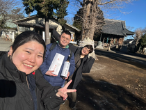 いつもの神社で新年の祝詞をあげてもらいました。