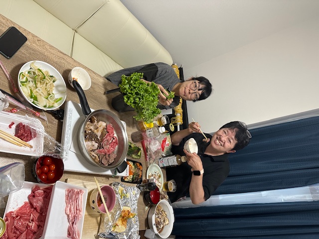 事務所で焼き肉