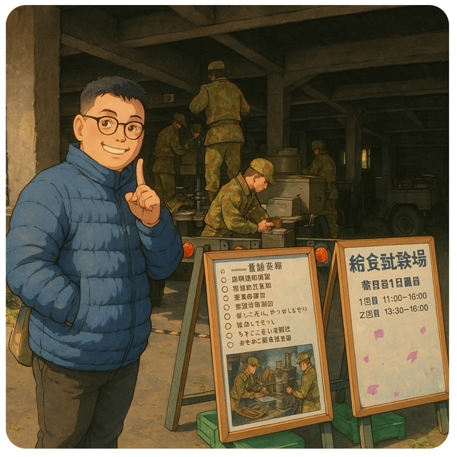 自衛隊での写真をジブリ風にしてみました。