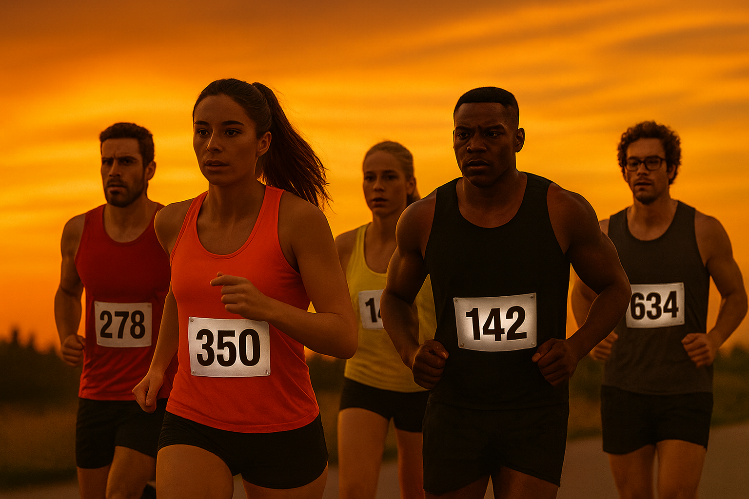 Custom Printed Runner Bib Numbers