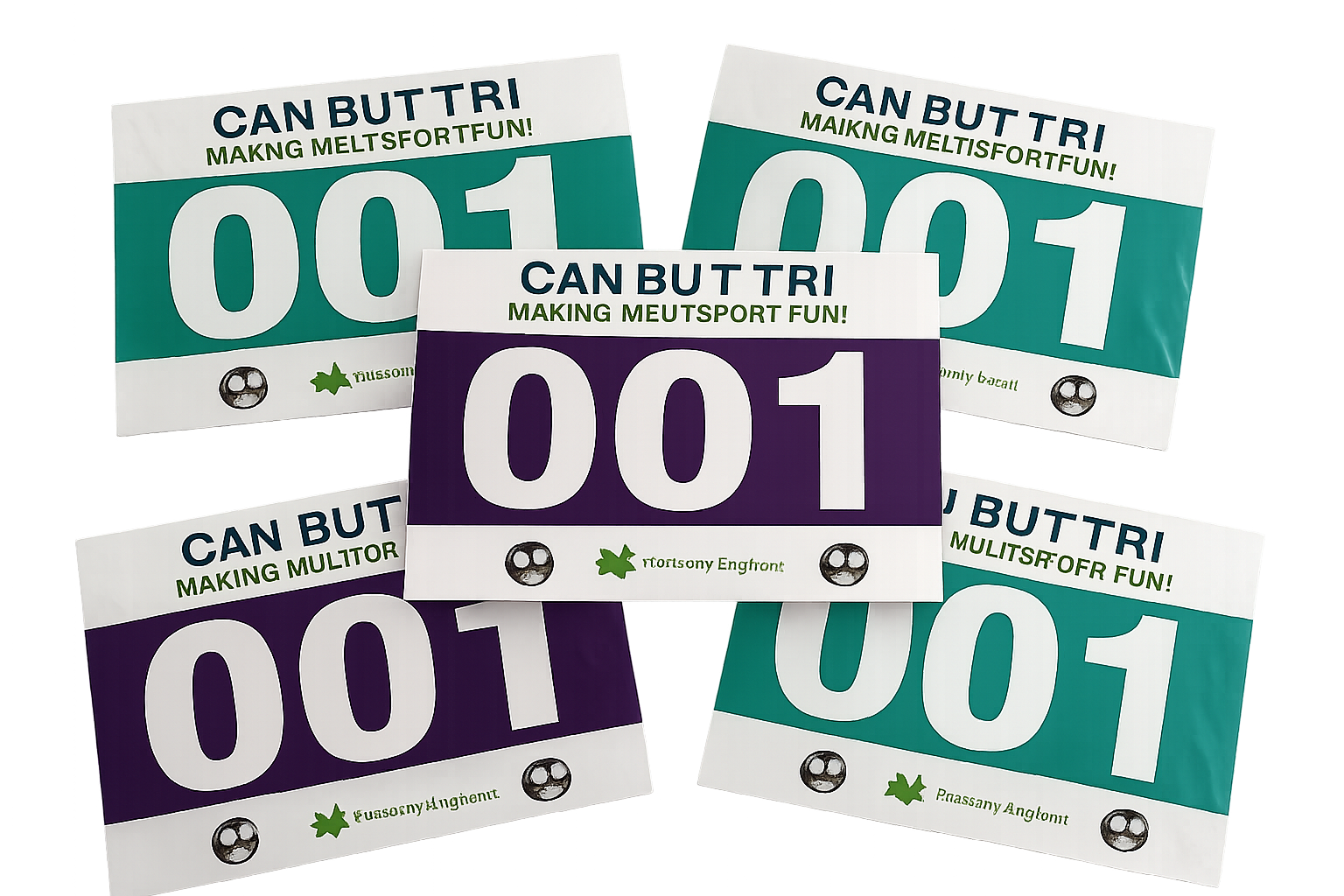 Custom Printed Runners Race Bib Numbers