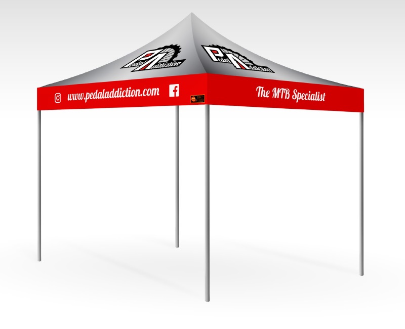 Basic Package Custom Printed Gazebo - Pedal Addiction