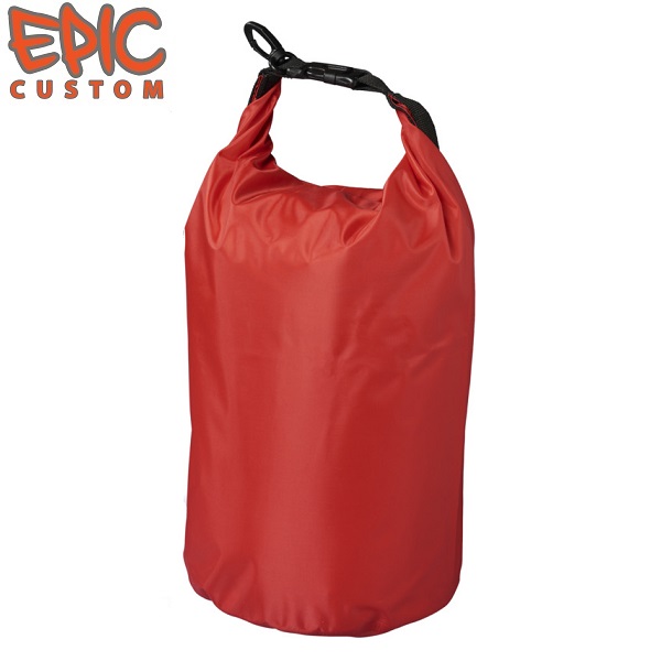 Printed Waterproof Dry Bags 10 litre RED