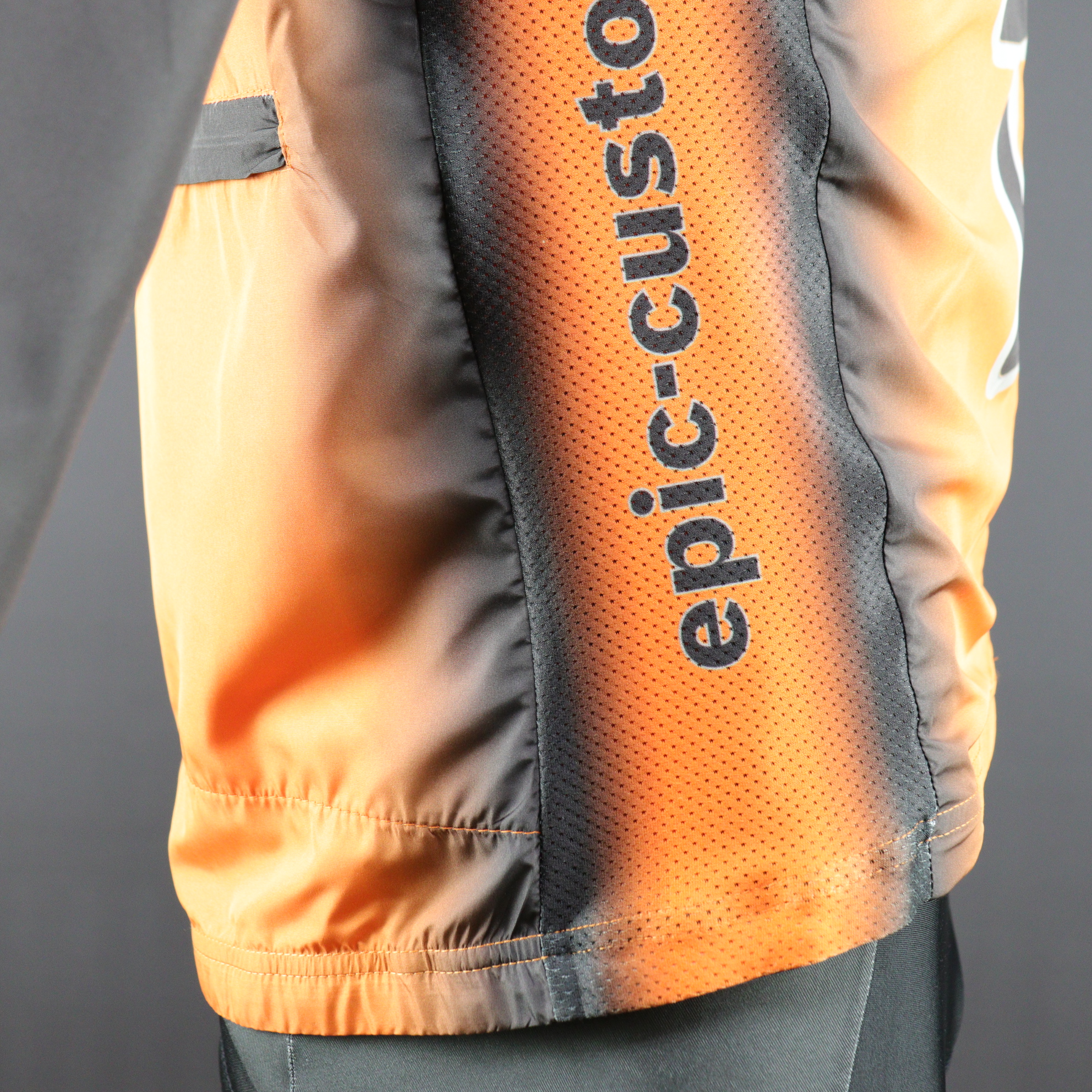 Custom Printed Cycle Jackets Vented Side Panels