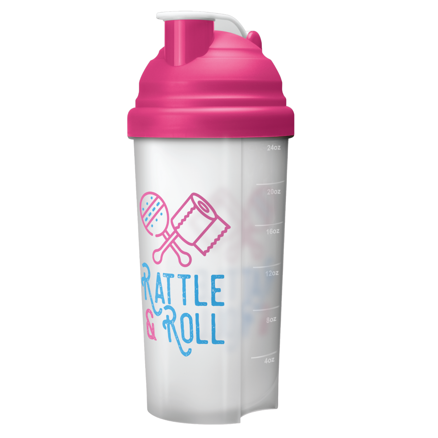 Custom printed ShakerMate shaker bottle showing printed branding example