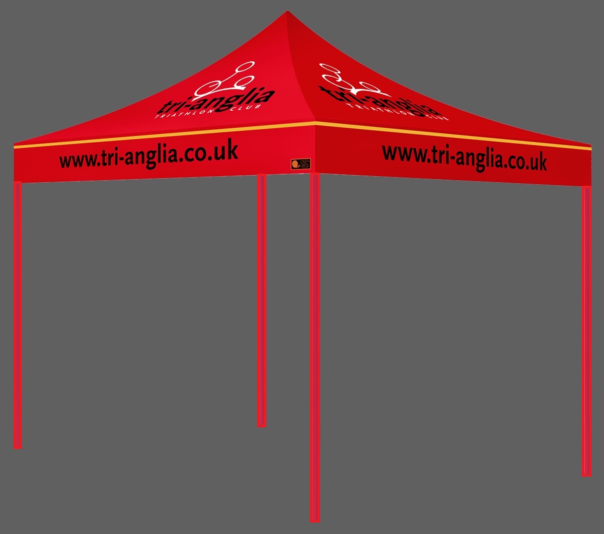 Basic Package Custom Printed Gazebo - Tri Anglia