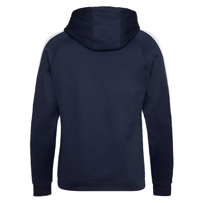 Custom Printed Sports Zoodies Oxford Navy-Arctic White