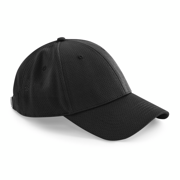 Custom Branded Air Mesh Caps - Black