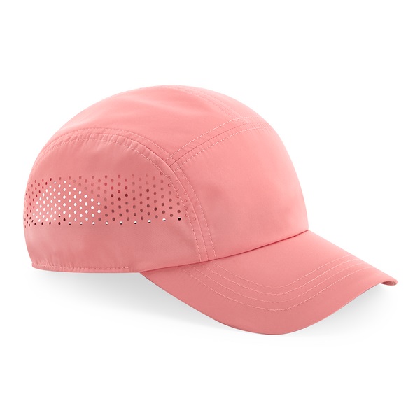 Technical Run Caps Custom Branded - Salmon Pink