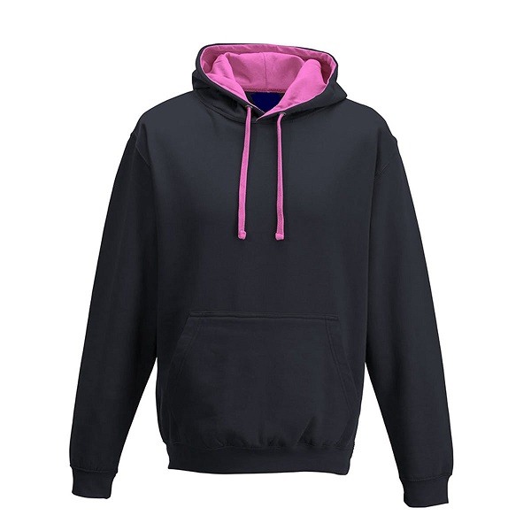 Branded Hoodies Oxford Navy/Candy Pink