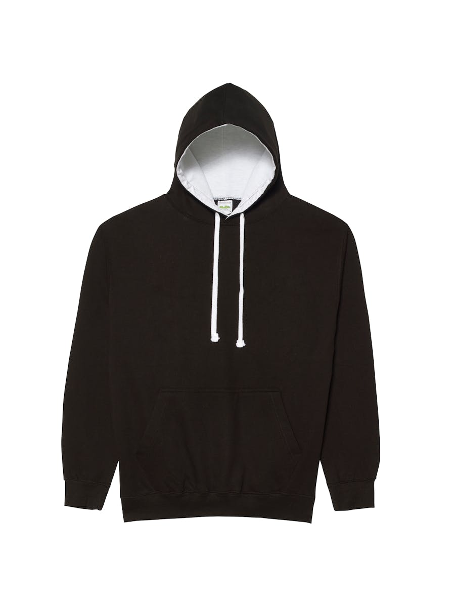 Custom Printed Hoodies Jet Black/Arctic White