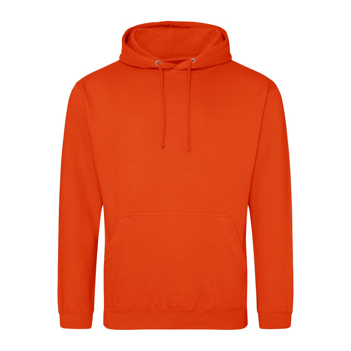 Sunset Orange Branded Classic College Hoodies