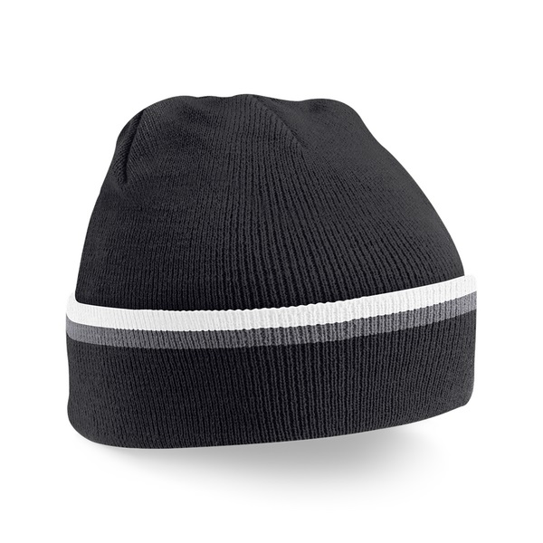 Custom Branded Teamwear Beanies Black-Graphite-White