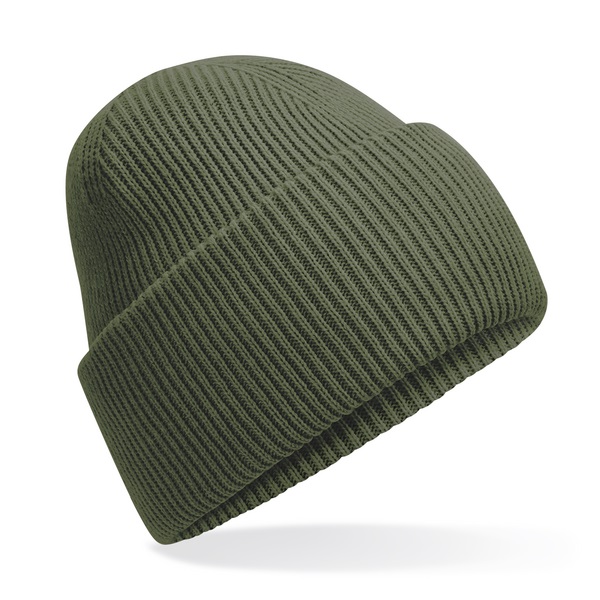 Classic Engineered Deep Cuff Beanies - Olive Green