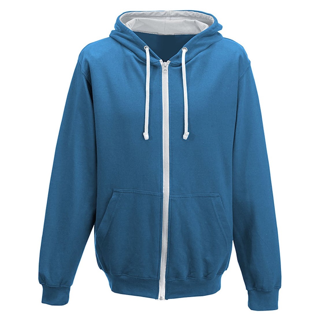 Branded Contrasting Zoodies Sapphire Blue/Heather Grey