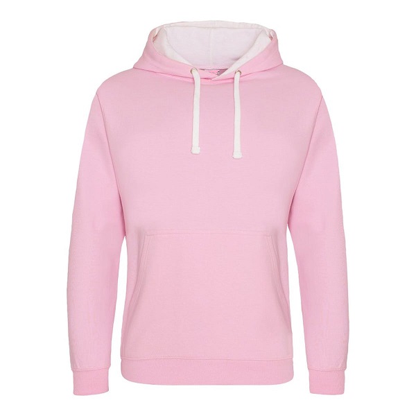 Custom Hoodies Baby Pink/Arctic White