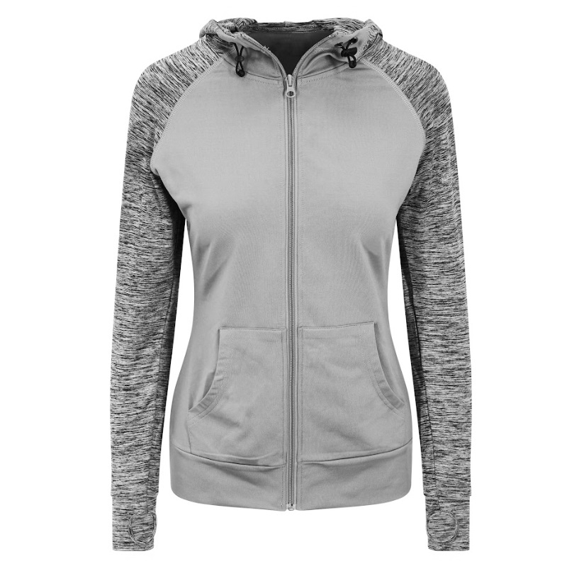 Women's COOL Workout Zoodies Grey-Melange