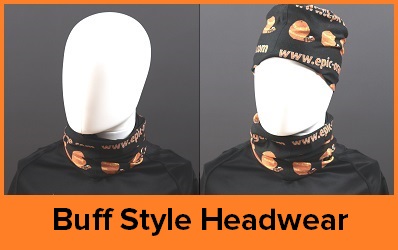 Custom Printed Buff Style Headwear Snoods